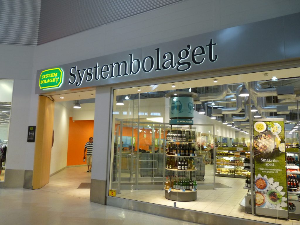 Valstybinė alkoholio parduotuvė Švedijoje